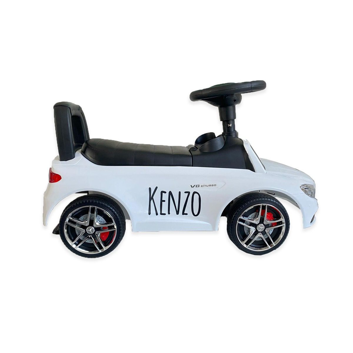 Mercedes loopauto met naam Bebetos